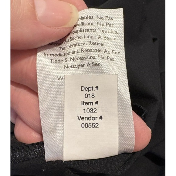 Eddie Bauer Athletic Sleeveless Tank Dress Drawstring Waist Hiking Sz M Black - Picture 7 of 8